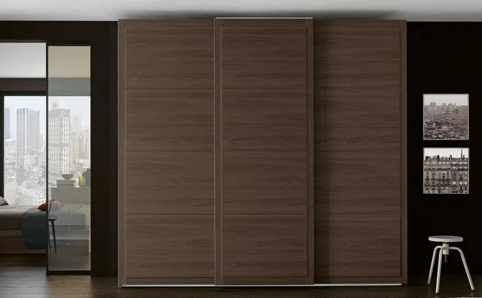 Беспрофильная деревянная дверь для шкафа-купе Gintereo серии WOOD. Заказать и купить дверь из дерева, шпона для шкафа-купе