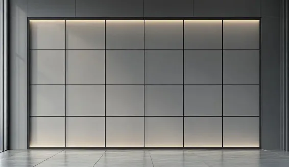 Стеклянная дверь для встроенного шкафа-купе GLASS-01 от Gintereo. Заказать и купить дверь для шкафа из стекла в Москве, СПБ