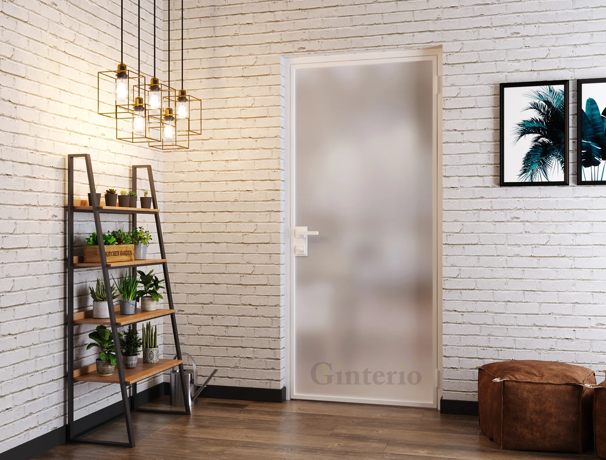 Стеклянная матовая дверь MATTE-06 от производителя Gintereo. Заказать и купить межкомнатную дверь из стекла в Москве, СПБ