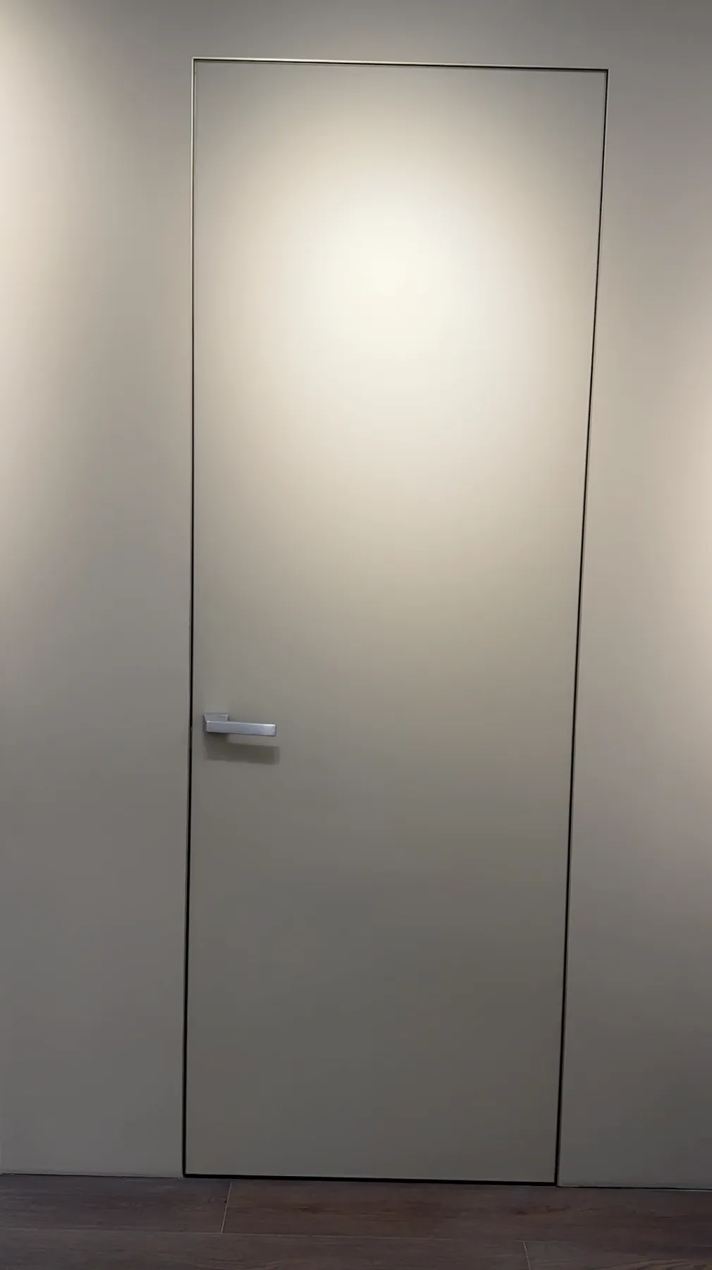 Скрытая межкомнатная матовая дверь. Купить стеклянные инвизибл двери скрытого монтажа под заказ в Москве, СПБ